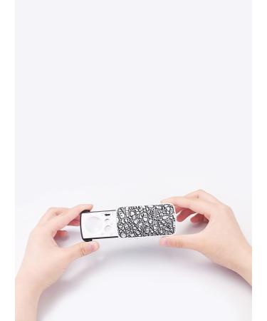 Snowmanna-30X/60X/90X LED Lighted Slide out Pocket Magnifying Glass High Magnification with LED and UV Lights Portable Loupe Magnifier Loop Currency Detecting Jewelry Magnifier (silver) - Buy Online on GoSupps.com