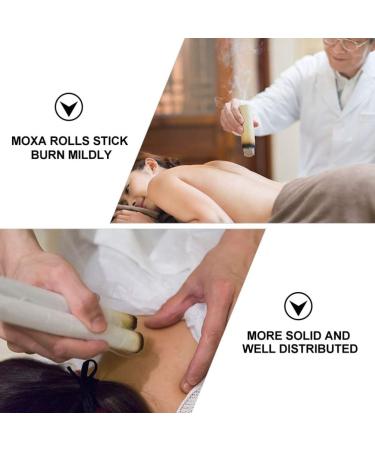 20 Pieces Moxa Bars for Moxibustion - Premium Herbal Mini Moxa Sticks for Smoke Therapy | Chinese Moxa Rolls & Paper Manual - Buy Online on GoSupps.com