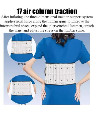 Waist Air Traction Belt | Lower Back Pain Relief Device with 17 Air Columns | Sciatica & Herniated Disc Support - Buy Online on GoSupps.com