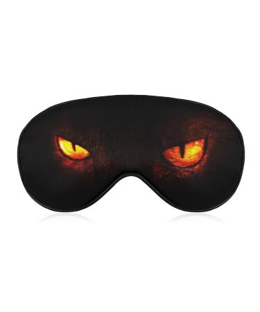 Sleep Mask for Men&Women Fire Evil Eyes Soft Eye Mask for Sleeping with Adjustable Strap Demon Comfortable Blindfold Eyeshade for Night Sleep Style-3