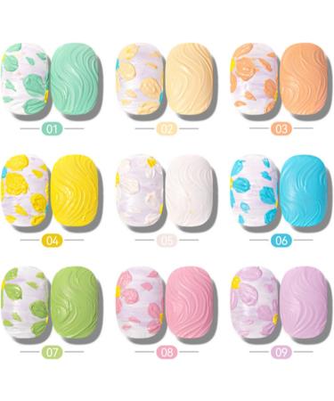 Gel Paint - Gel Nail Art 9 Colour Palette for Sculpting Drawing Modeling Decoration and Manicure - Buy Online on GoSupps.com