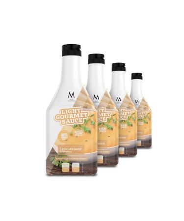 MORE Light Gourmet Sauce 4 x 285ml - Hollandaise low-calorie sauce no added sugar and unnecessary fat 4 x Hollandaise