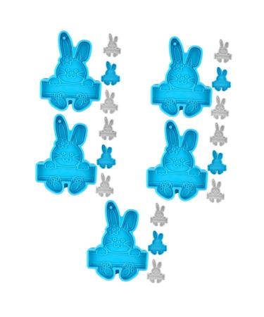COHEALI 20 Pcs Rabbit Mold Candy Mold Gummy Mold Easter Earrings Mold Key Chain Molds Portable Lovers Tag
