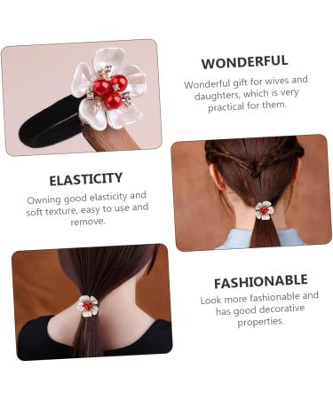 minkissy Hair Accessories Hair Rope Women Hair Accessories Multi-functional Hair Scrunchies Elastic Hair Bands Practical Hair Scrunchies Synthetic Shell Flower Resin Headgear Cute Miss - Buy Online on GoSupps.com