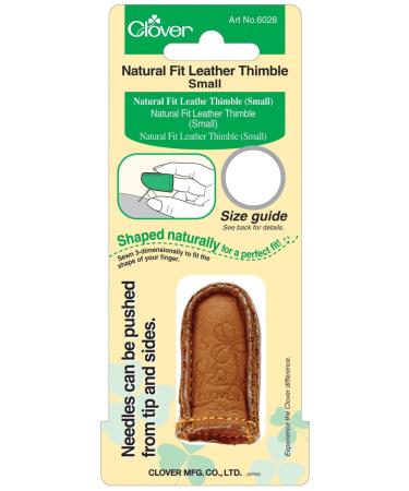 Clover Natural Fit Leather Thimble Small  Lt. Brown - Buy Online on GoSupps.com