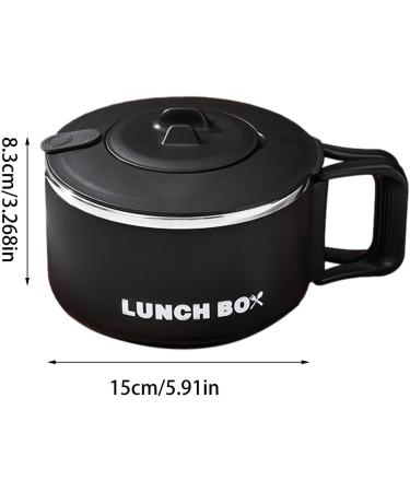 CENMOO Noodle Bowl Ramen Bowl 1200ml Ramen Kitchen Noodle Bowl with Lid Ram Bowl with Handle for Microwave Portable Soup Bowl Lunch Box for - Buy Online on GoSupps.com