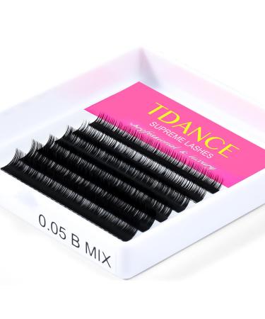 TDANCE Bottom Lash Extensions - 0.03/0.05/0.07mm Thick B Curl 5-7mm Mixed Lower Eyelashes for Enhanced Drama - Buy Online on GoSupps.com