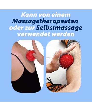 Resulting Lacrosse & Hedgehog Ball Massage Set for Plantar Fasciitis Relief | Deep Tissue Foot & Trigger Point Massage (Red) - Buy Online on GoSupps.com