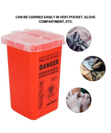 Small Sharps Container for Home and Travel Use - Durable Disposable Tattoo Supplies - Buy Online on GoSupps.com
