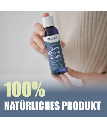 Trace Minerals Concentrace Drops | 72+ Ionic Minerals & Magnesium | Low Sodium Electrolyte Hydration | 118 ml - Buy Online on GoSupps.com