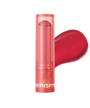 innisfree Dewy Tint Lip Balm with Hydrating Hyaluronic Acid and Ceramides Tinted Korean Lip Balm New Rose Brick