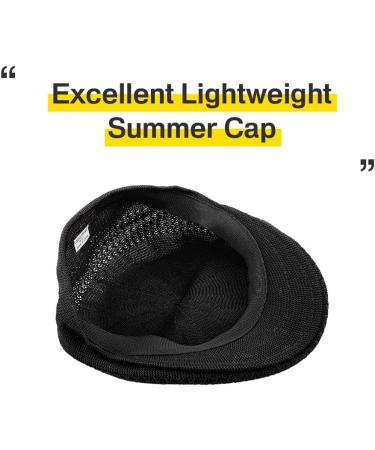 KBETHOS Classic Mesh Newsboy Ivy Cap Hat - X-Large Black (21 Colors, 4 Sizes) - Buy Online on GoSupps.com