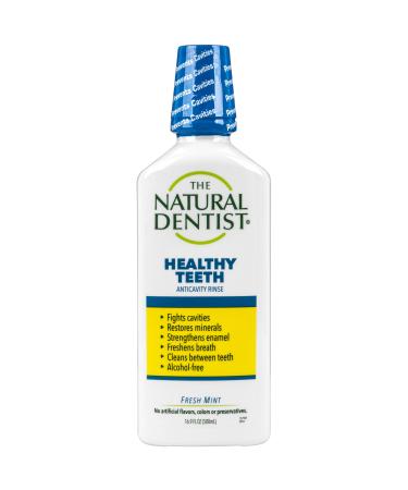 The Natural Dentist Healthy Teeth Fluoride Anticavity Mouth Wash  16.9 Oz
