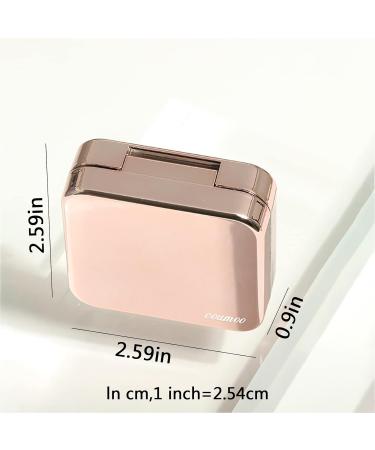 Buy FCSHFC Cute Metallic Contact Lens Case | Stylish Storage Box for Girls | Durable & Compact Companion - Buy Online on GoSupps.com