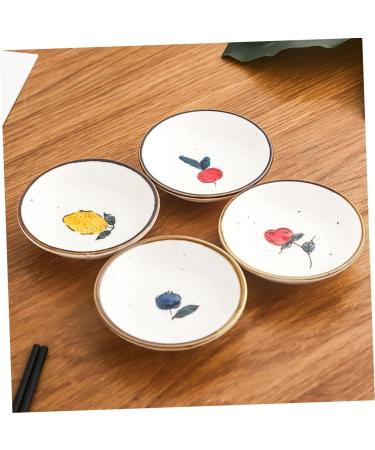 Zerodeko 8 Pcs Hand-Painted Saucer Flavor Seasoning Plate Simple Dish Ceramic Dipping Plate Tea Bag Butter Ketchup Dish Vinegar Dish Sauce Bowl White Dipping Vegetables Fresh Ceramics 9.5X9.5X2.5CMx4pcs Whitex4pcs - Buy Online on GoSupps.com