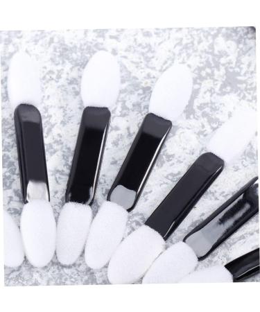 FOYTOKI 100pcs Women Eyeshadow Brush Make up Sponges for Face Eye Shadow Miss White Double Sided Sponge Head M White - Buy Online on GoSupps.com