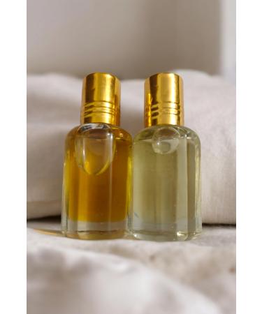 Ameer-Al-Oudh Jasmine and chandan ittar/Attar 3ml x 2 Long Lasting For Men And Women Extreme Long Lasting | Perfume Oil | Attar Oil | Alcohol-Free | Vegan & Cruelty-Free (6 ML Total)