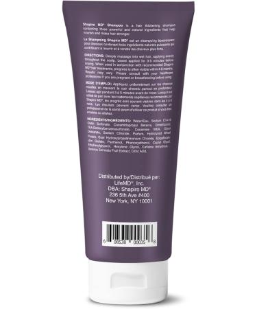 Shapiro MD Hair Revitalizing Shampoo for Men and Women | Thickening Shampoo for Visibly Fuller Looking Hair (2 Month Supply) - Buy Online on GoSupps.com