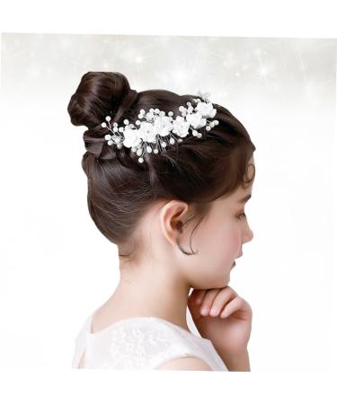 DOITOOL Bridal Side Combs Pearl Hair Comb Pearl Hair Clips Pearl Hair Pin Wedding Comb Barrette Bride Hair Clip Flower Girl Hair Clip Tiara Hair Comb for Bride Dress Accessories - Buy Online on GoSupps.com