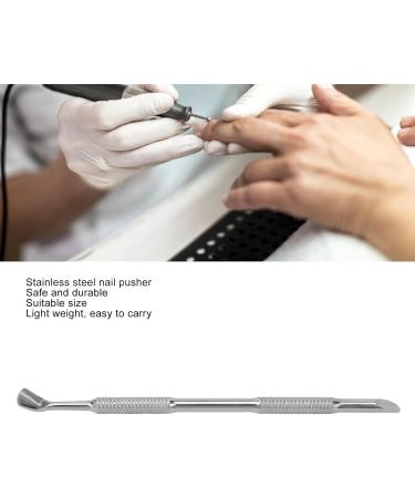 Cuticle Pusher Dual Sided Stainless Steel Slip Resistant Manicure Pedicure Cuticle Remover Tool Durable Cuticle Pushers Nail Art Care Cleaner Tools for Fingernails and Toenails - Buy Online on GoSupps.com