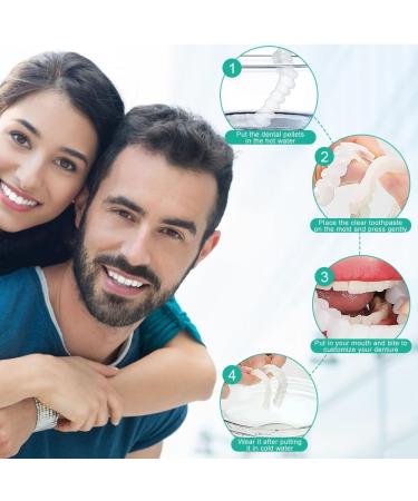 Buy DHQKQG 4 Pairs of Fake Teeth & Veneers Set - Prosthetic Teeth for Men & Women - International Shipping Available - Buy Online on GoSupps.com