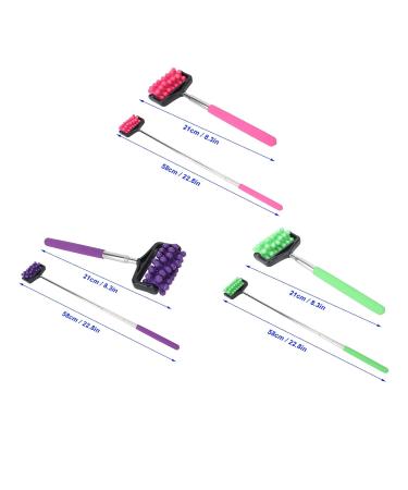 Angrek Extendable Back Scratcher & Roller Massager for Sore Muscles - Telescopic Relief Tool for Men & Women (Green) - International Shipping - Buy Online on GoSupps.com