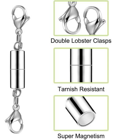 12-Piece Necklace Extenders Set - Silver Chain Extension Clasps for Jewelry Making - Buy Online on GoSupps.com