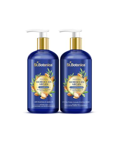 StBotanica Moroccan Argan Hair Shampoo & Conditioner Set - Nourishing 300ml for Healthier Hair - International Shipping Available - Buy Online on GoSupps.com