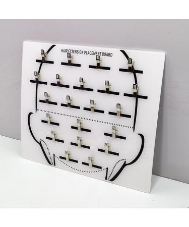 Hair Extension Board Acrylic Hair Extension Holder Board Wig Sectioning Display Grafting Plate Wig Holder Lightweight Braid Holder Wig Board With Clip Extension Holder For Home Salons head white - Buy Online on GoSupps.com