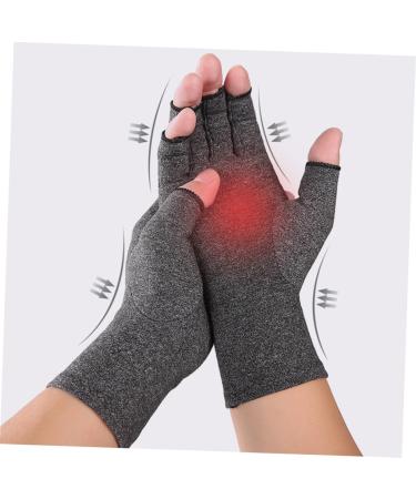 Mobestech 3 Pairs Grey Half Finger Compression Sports Gloves - Breathable Safety Hand Gloves for Indoor Use - Buy Online on GoSupps.com