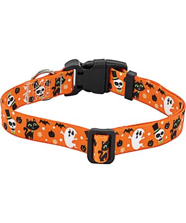 Mihqy Halloween Dog Collar - Adjustable Soft & Comfortable Collars for Small to Medium Dogs & Cats (Neck 25-40 cm Width 1.5 cm) - Perfect for Spooky Season - Buy Online on GoSupps.com