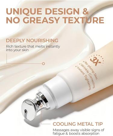  LA.PERSONAL LA.PERSONAL C me Yeux Anti-Wrinkle Cream Moisturizing & Smoothing Revitalise & Plump Targeted Wrinkle Filler Face Firms Skin for Forehead Eyes Lips Moisturising Cream 15 g - Buy Online on GoSupps.com