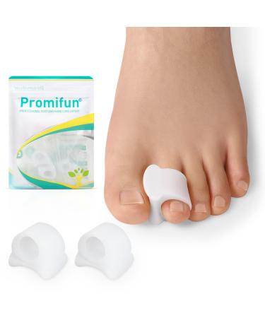 Toe Spacers Correct Toes - 12 Pack Toe Separators for Overlapping Toes Women and Men Correct Toes Big Toe Alignment Bunion Relief Hammer Toe Straightener(Large White)