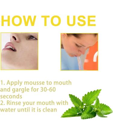 Probiotics Teeth Whitening Mousse | Herbal Brightening Foam & Mouthwash for Deep Cleaning & Gum Health - Buy Online on GoSupps.com