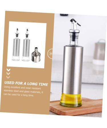 ABOOFAN 1 Set Glass Oiler Terrariums Glass Oil Pot Leak- Proof Ceiling Curtain Track Vinegar Cruet Dispenser Bottle Syrup Oil Dispenser Oilcan Leakproof Glass Vegetable Oil - Buy Online on GoSupps.com