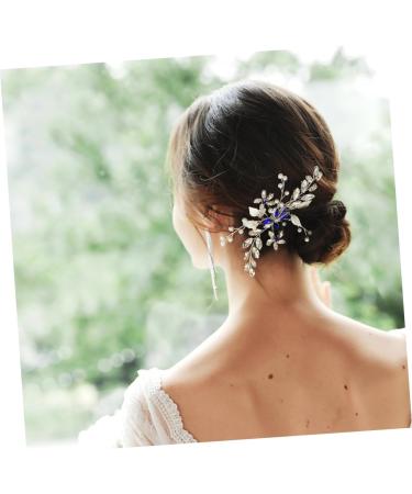 FRCOLOR Set of 3 Bridal Hair Jewellery Flower Hair Bridal Hair Clip Tiara Hair Pin Hair Accessories Made of Rhinestone Headpiece Made of Artificial Pearls European and American Accessories Comb - Buy Online on GoSupps.com