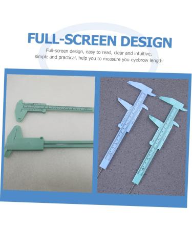 FRCOLOR 5pcs Eyebrow Measuring Ruler Mini Tools Portable Ruler Portable Caliper Plastic Ruler Pocket Student - Buy Online on GoSupps.com