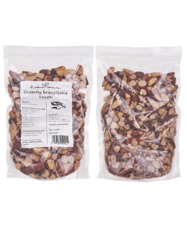 Kuchnia Zdrowia Brazil Nut Halves - Salt Free Vegan Snack - 1kg Doypack - Healthy & Delicious International Shipping - Buy Online on GoSupps.com