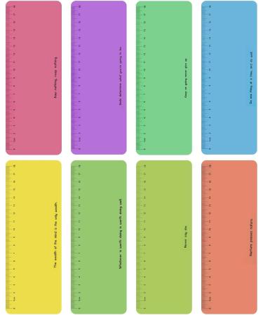 8 Colored Reading Strips for Dyslexia - Guarded Overlay Ruler | Enhance Reading Skills with Leselineal Skala - Buy Online on GoSupps.com