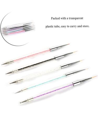 Pen Nail Brush 5pcs Double Dot Manicure Tool Painting Dot Pen Nail Art Color Set - Buy Online on GoSupps.com
