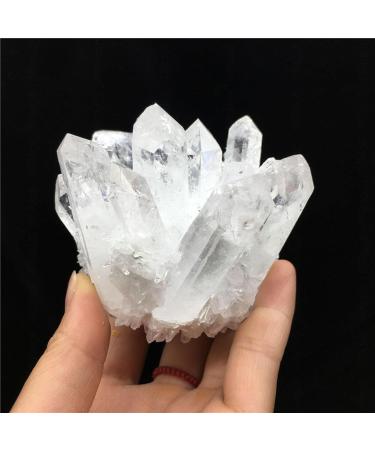 Natural Healing Rock Crystal Clear Quartz Crystal Cluster Gemstone Mineral Geode Specimen Irregular Crystal Cluster Ornament for Home Decoration 400-500g - Buy Online on GoSupps.com