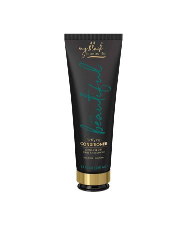 My Black is Beautiful Golden Milk Fortifying Conditioner, 8.4 Fl Oz — Sulfate Free, Moisturizing Conditioner for Curly and Coily Hair — Formulated with Coconut Oil, Honey, and Turmeric