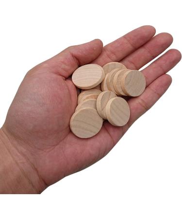 1 Inch Natural Wood Slices - 60 Pack for DIY Arts & Crafts Projects | Unfinished Round Wood Coins - Buy Online on GoSupps.com