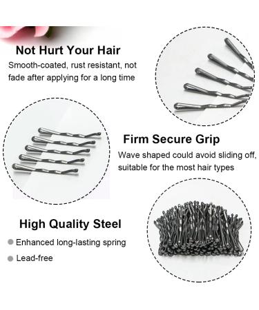 200 Mini Silver Bobby Pins in Cute Case - 1.38 Inch Small Hair Pins for Buns - Premium Gray Hair Pins for Kids, Girls, and Women - Ideal for All Hair Types - Buy Online on GoSupps.com