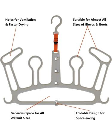 POUALAON Foldable Wetsuit Hanger | Quick Drying Heavy Duty Hanger for Surfing & Diving Gear - Buy Online on GoSupps.com