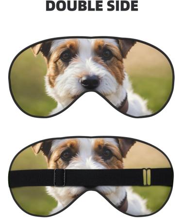 Cute Dog Print Soft Eye Mask | Comfortable Sleep Mask for Men & Women | Travel & Sleeping Essential - Buy Online on GoSupps.com