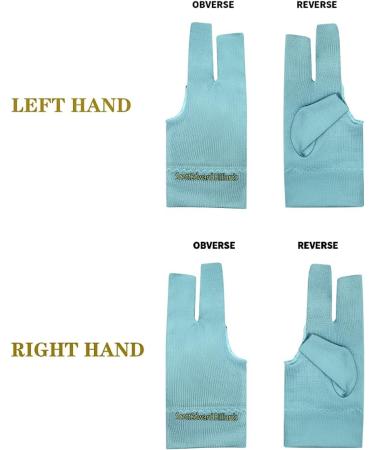 Polymath Billiard Gloves Set of 10 - 3-Finger Snooker & Pool Cue Gloves for Men & Women - Spandex Lycra - Ideal for Left or Right Hand - Hellblau - Buy Online on GoSupps.com