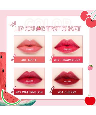 FVQUHVO Lightweight Lip Tint Stain Set - 4 Mini Liquid Lipsticks for Long-lasting and Moisturizing Wear - Buy Online on GoSupps.com