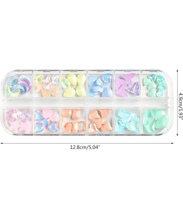 12 Grids Fashion Crystal Nail Art Jewelry Charms Crystal 3D Rhinestones DIY Nail Rhinestones Nail Decoration Nail Art Supplies Crystal Stones Crystal Nail Art Nail Art Jewels - Buy Online on GoSupps.com