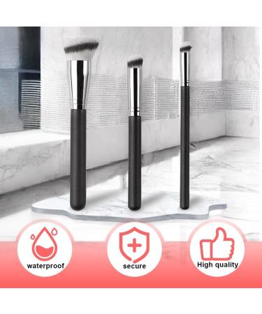 Zeayebsr 3 Pieces Foundation Brush Liquid Foundation Brush Concealer Brush Make Up Brush with Soft Synthetic Fiber Face Make Up Brushes for Creamy Powder or Liquid Foundation - Buy Online on GoSupps.com